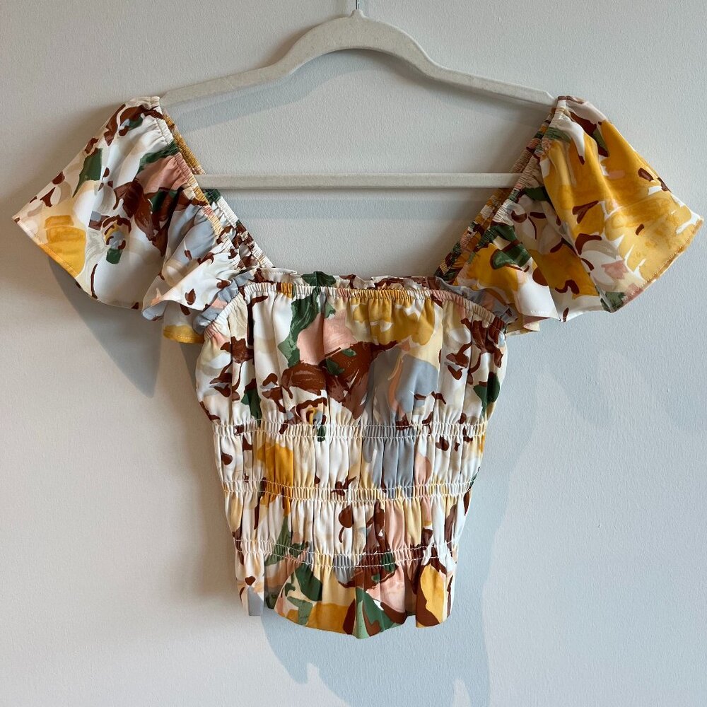 Abercrombie Ruched Cropped Top Size XS